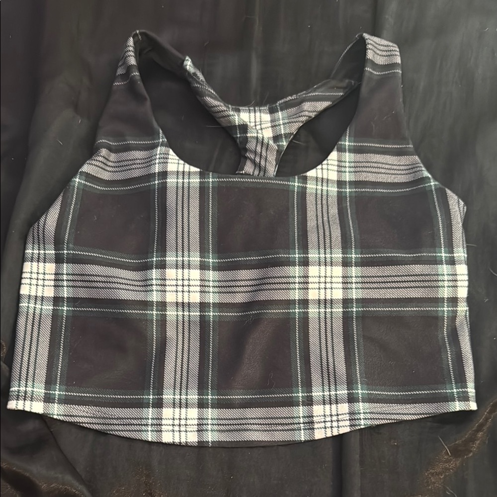 Gilly Hicks Black and White Sleeveless Crop Tank Top
